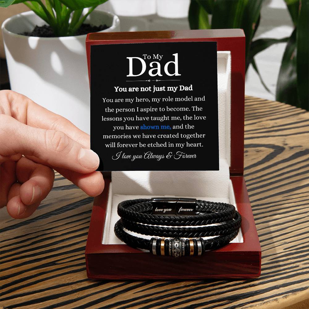 To My Dad- Love You Forever Bracelet