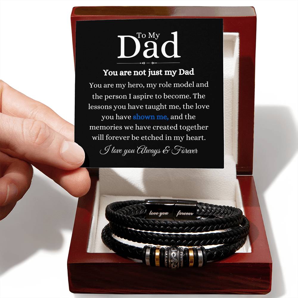 To My Dad- Love You Forever Bracelet